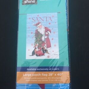 Santa large porch flag